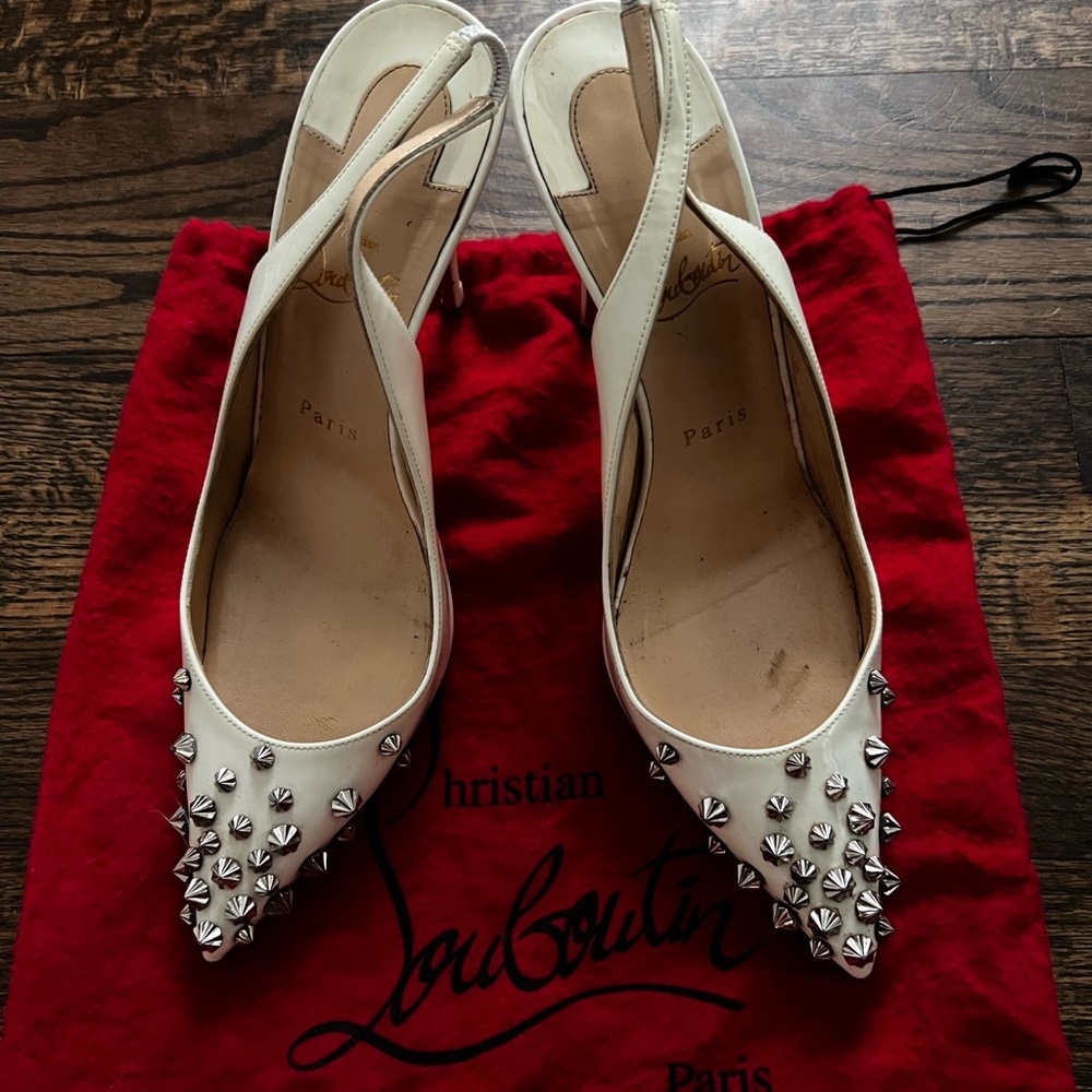 Christian Louboutin drama sling backs